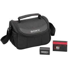 Sony ACCDVH Accessory Kit w/NPFH50 Battery, LCS-KHD Case & DVM60PRL Cassette for Sony MiniDV Camcorders