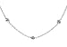 Fine Quality Diamond 3 Stations 14k White Gold