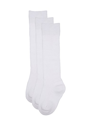Trimfit Baby Girls Cotton 1X1 Rib (Comfortoe) Socks 3-Pack
