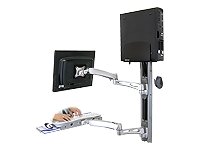 Ergotron LX Wall Mount System with Medium CPU Holder (28-518-194)