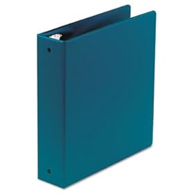 Basic Vinyl Round Ring Binder, 2 Capacity, Green