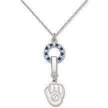 Milwaukee Brewers MVP Crystal Necklace