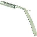 Brushed Stainless Steel Cut-Throat Razor