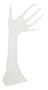 KCF 49138 Jewelry Hand Display for Necklaces, Bracelets and Rings, Frosted White, 14 Inches High