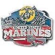 US Marines Pewter Belt Buckle - NCAA College Athletics Fan Shop Sports Team Merchandise
