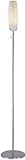 IMAGE OF Lite Source LS-80237WHT/MOS Camden Floor Lamp, Polished Steel with Light White Mosaic Shade