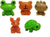 Squishies Pencil Topper - Pet Friends 2 - Set of 5 (Kangaroo, Frog, Squirrel, Turtle & Bear w/ Codes)