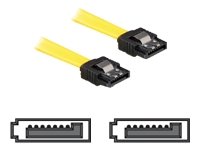 DELOCK Kabel SATA  20cm gelb ge/ge Metall Preisvergleich