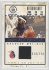 2004-05 Fleer Authentix Jerseys 150 #27 - Rasheed Wallace/150