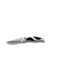Knife with Sliding Lock Rubber Inlay Surgical Stainless Pocket Knife Opens with One Hand
