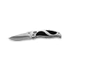 Knife with Sliding Lock Rubber Inlay Surgical Stainless Pocket Knife Opens with One Hand