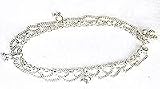 Silver Anklet Ankle Bracelet Pairs Handmade Foot Jewelry 45 gms. 10 " (sanklt011)