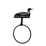 VWI TBR-116 Loon Towel Ring Powder Metal Coated