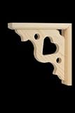 7"x1-1/2" Oak Heart Bracket [CAPITOL CITY LUMBER]