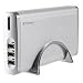FANTEC LD-U35U2-S Geh�use 3� 1 Laufwerk USB2.0 Matt-Silber