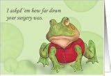 Knee Surgery Humor Card