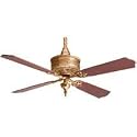 Casablanca 99U69T 19th Century Ceiling Fan, Burnished Brass