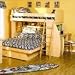 Berg Furniture Sierra Space Saver Twin Over Full Bunk Bed with Desk & Ladder