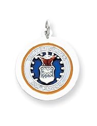 Sterling Silver US Air Force Disc