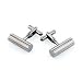 Silver Cylinder Cufflinks with Gift Box