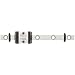 THK Linear Motion Guide Model RSR-WM, Single Block, Outer Dimensions: 6.5mm Height, 17mm Width, 22.1mm Length, Rail: 10mm Width, 4mm Height,  20mm Pitch, 70mm Length, Load Capacity: 216 pound-Force