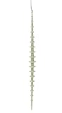 12 Winter Frost Silver Glitter Icicle Finial Christmas Ornament