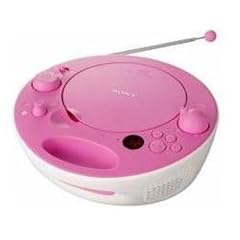 Sony ZS-E5P CD-/Radio-System (CD-Player, UKW-/MW-Tuner, 2x 1 Watt) pink