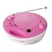 Sony ZS-E5P CD-/Radio-System (CD-Player, UKW-/MW-Tuner, 2x 1 Watt) pink