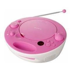 Sony ZS-E5P CD-/Radio-System (CD-Player, UKW-/MW-Tuner, 2x 1 Watt) pink Preisvergleich