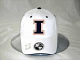 Illinois Adult White One-Fit Hat (Small)