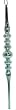 10" Ocean Blue Icicle Finial Glass Christmas Ornament #2501823