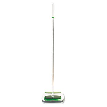 Scotch-Brite M007CCW - Scotch Brite Quick Floor Sweeper, Rubber Bristles, 42 Aluminum Handle, White