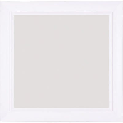 Medium Beveled 31 x 31 Mirror in White