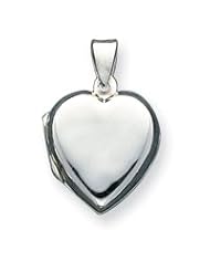 Sterling Silver Domed Heart Locket