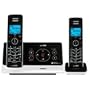 Vtech DECT 6.0 Black/White Expandable 2-Handset Cordless Phone System with Digital Answering Device and Caller ID (LS6225-2)