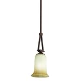 Kichler 42049AGZ Aged Bronze Brewton Single Light Mini Pendant from the Brewton Collection