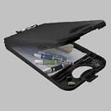 Portable Desktop, Holds Pads and Pens, 10'x16', Black, Sold as 1 each