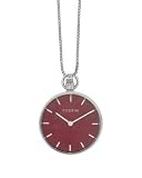 Pilgrim Silver and Red Necklace Watch