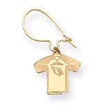 14K Arizona Cardinals Jersey Kidney Earrings - NF32