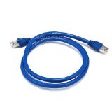 Monoprice 3-Feet 24AWG Cat6A 500MHz STP Ethernet Bare Copper Network Cable, Blue (105899)