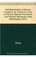 holt mathematics california cuaderno de trabajo de tarea y practica spanish homework and practice workbook