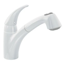 Moen Extensa One Handle Kitchen Faucet MO7560W Glacier White
