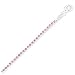 9 + 1 Pink Crystal Tennis Anklet