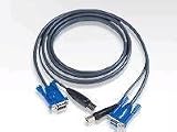 Aten Technology 2L5002U Iogear 6-Feet Keyboard/Video/Mouse MicroLite USB KVM Cable