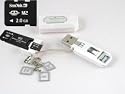 Sandisk 2GB Memory Stick Micro M2 (SDMSM-2048) & BlueProton USB 2.0 Card Reader Writer