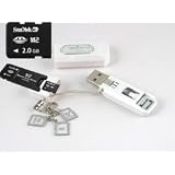 Sandisk 2GB Memory Stick Micro M2 (SDMSM-2048) & BlueProton USB 2.0 Card Reader Writer
