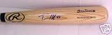 Travis Hafner Autographed Rawlings Big Stick Bat - Natural Color - Cleveland Indians