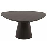 Diamond Sofa 60 inch Triangle Dining Table Top with Hand Carved Tapered Pedestal Base