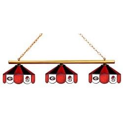 NCAA Georgia Bulldogs 3-Light Executive Game Table Lamp