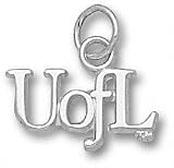 Louisville Cardinals Solid Sterling Silver ''U of L'' Pendant